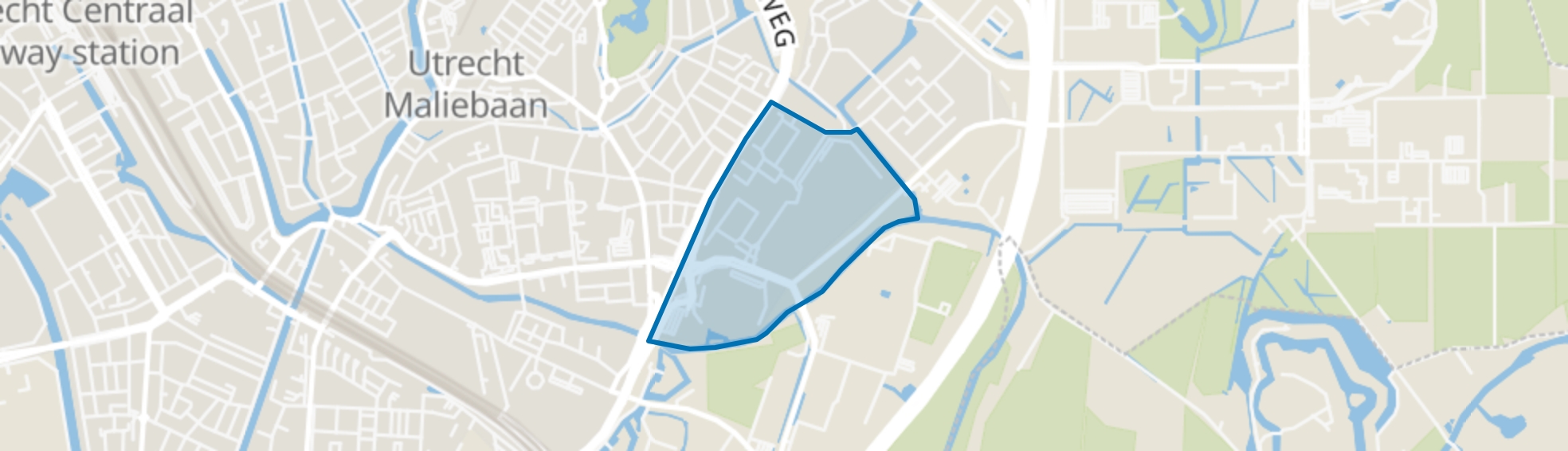 Galgenwaard en omgeving, Utrecht map