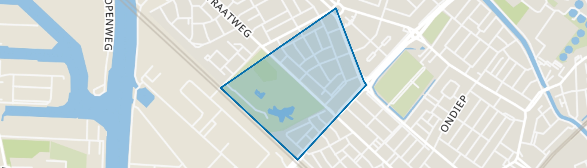 Julianapark en omgeving, Utrecht map