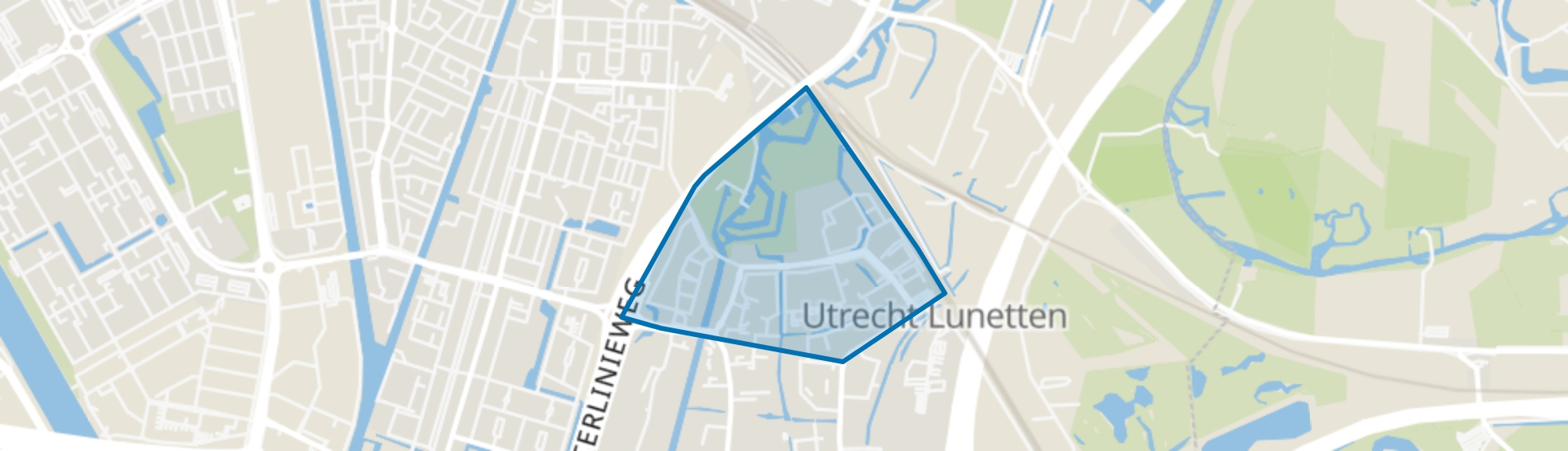 Lunetten-Noord, Utrecht map