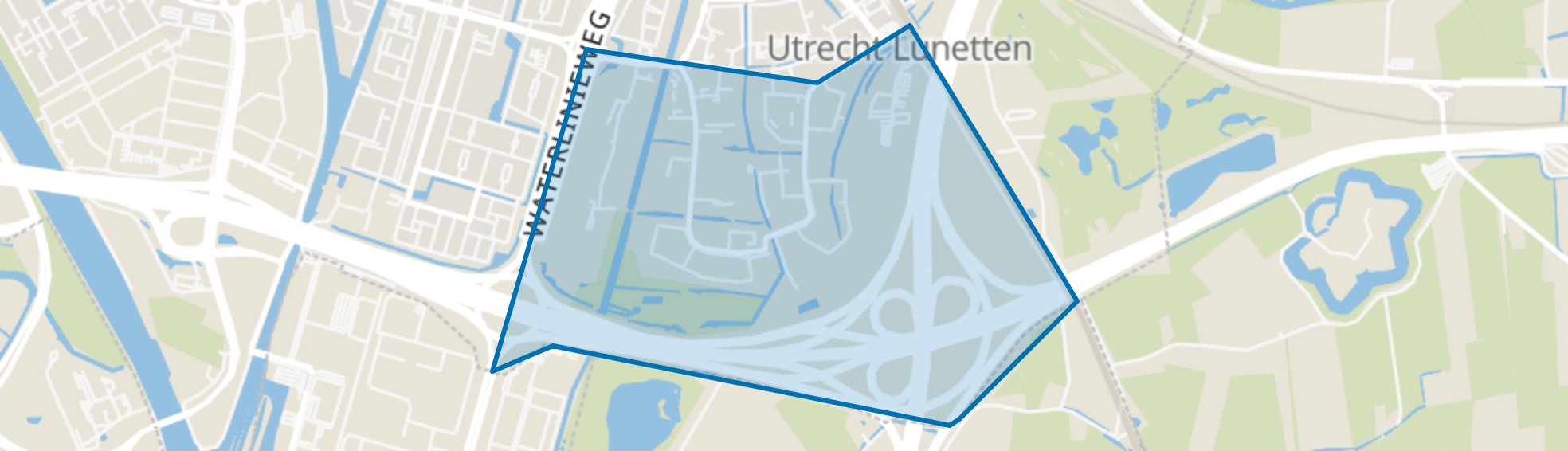 Lunetten-Zuid, Utrecht map
