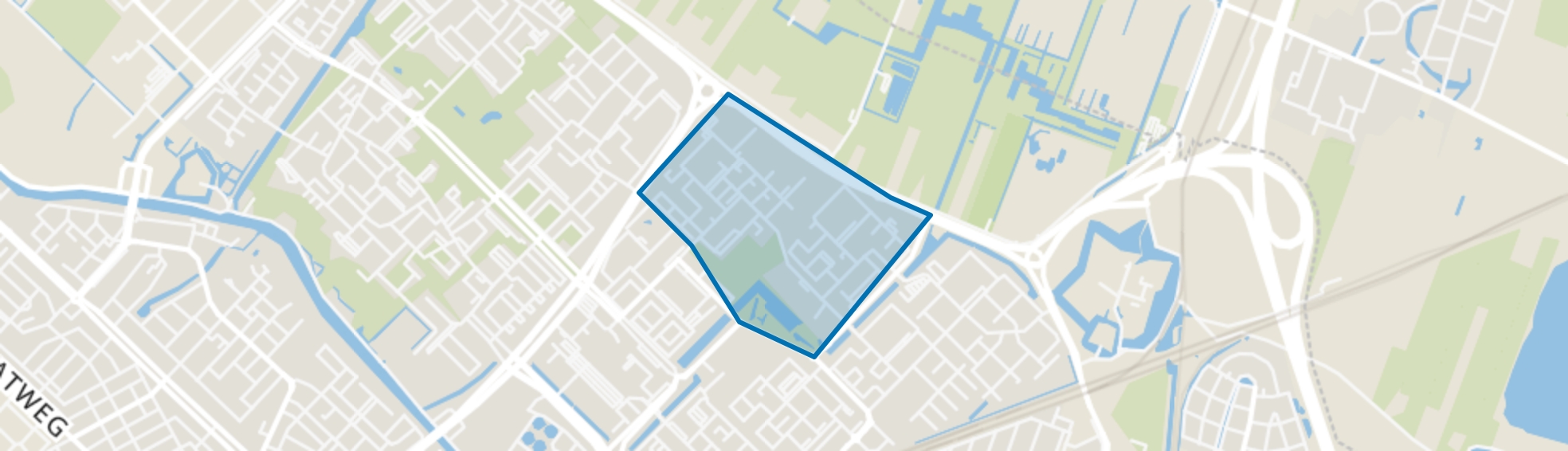Neckardreef en omgeving, Utrecht map