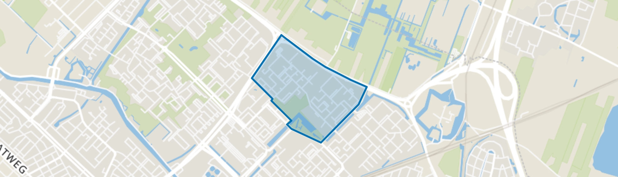 Neckardreef en omgeving, Utrecht map