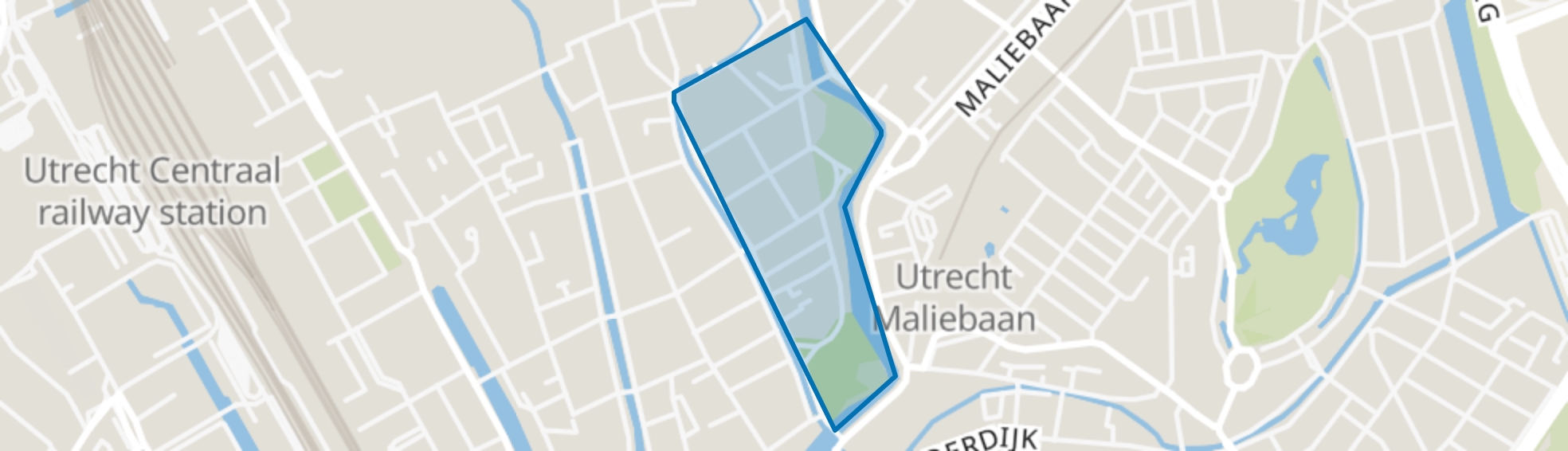 Nieuwegracht-Oost, Utrecht map