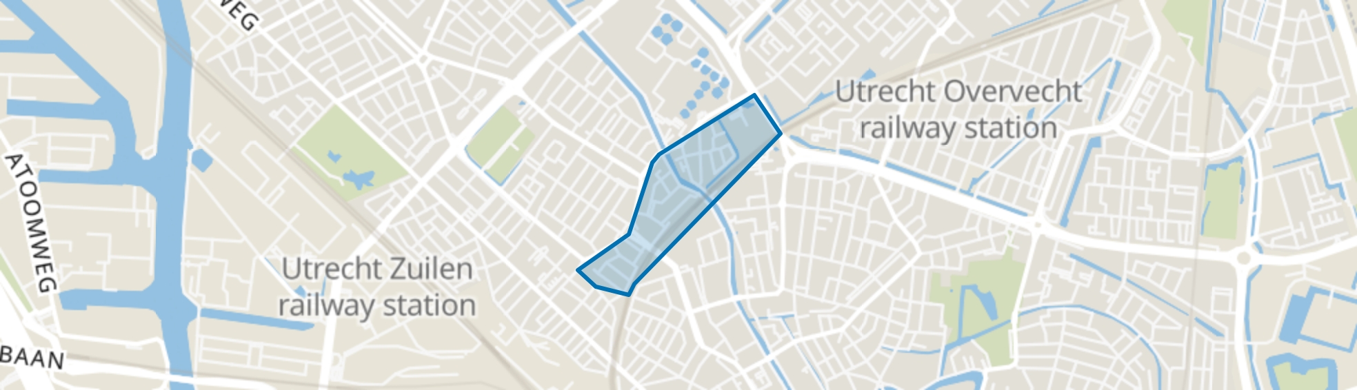 Nijenoord, Hoogstraat en omgeving, Utrecht map