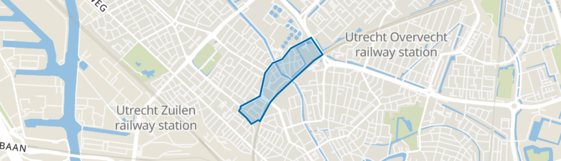 Nijenoord, Hoogstraat en omgeving, Utrecht map