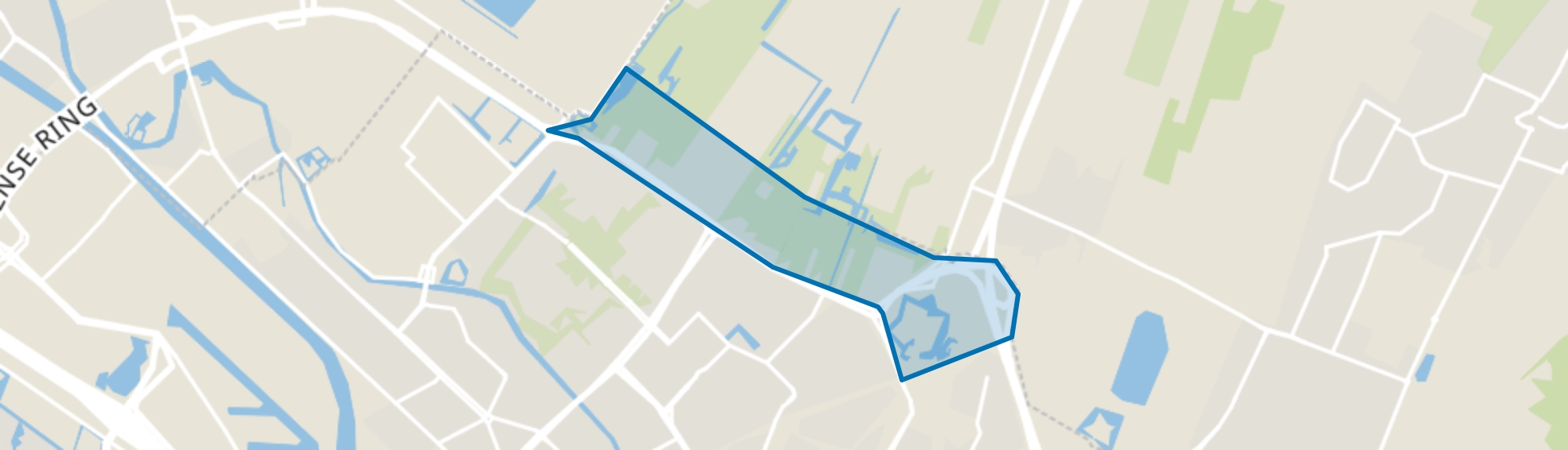 Poldergebied Overvecht, Utrecht map