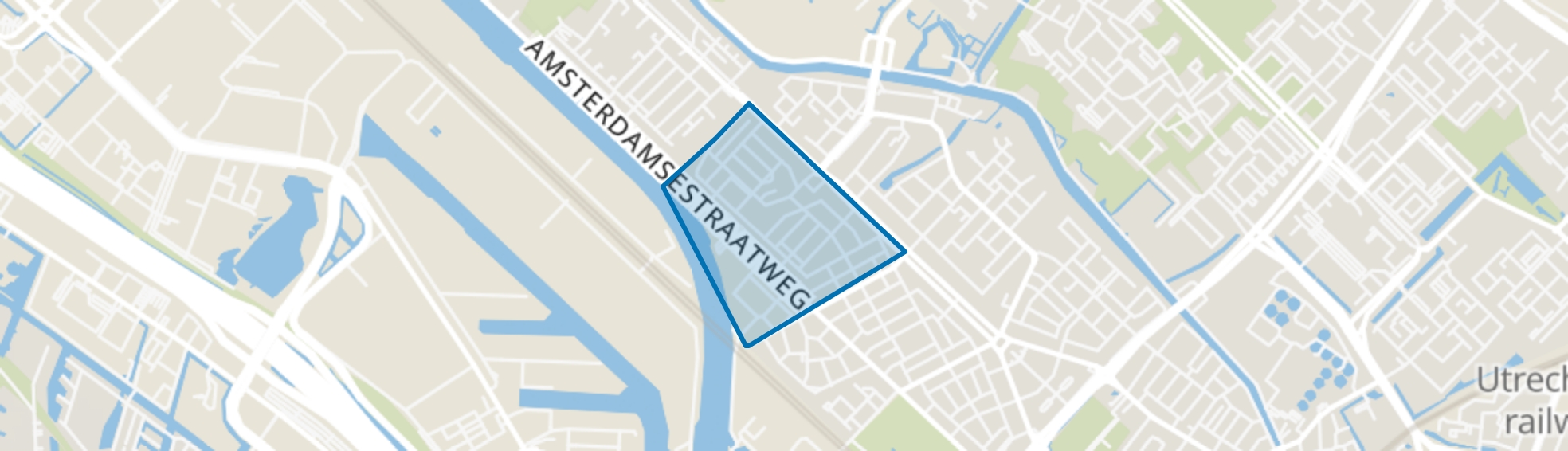 Prins Bernhardplein en omgeving, Utrecht map