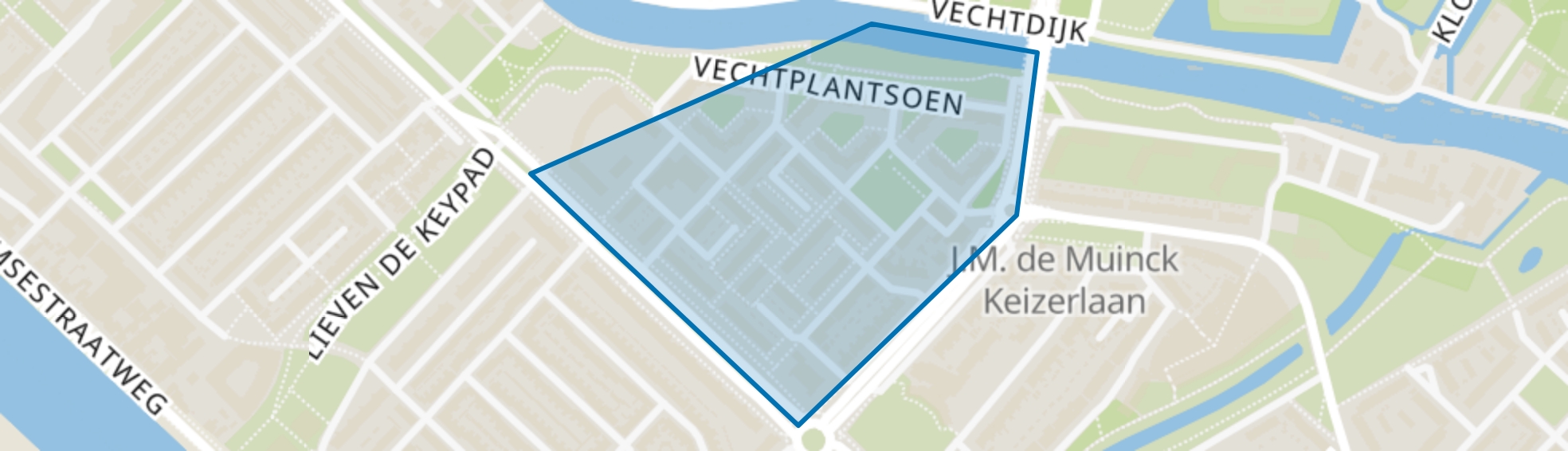Queeckhovenplein en omgeving, Utrecht map