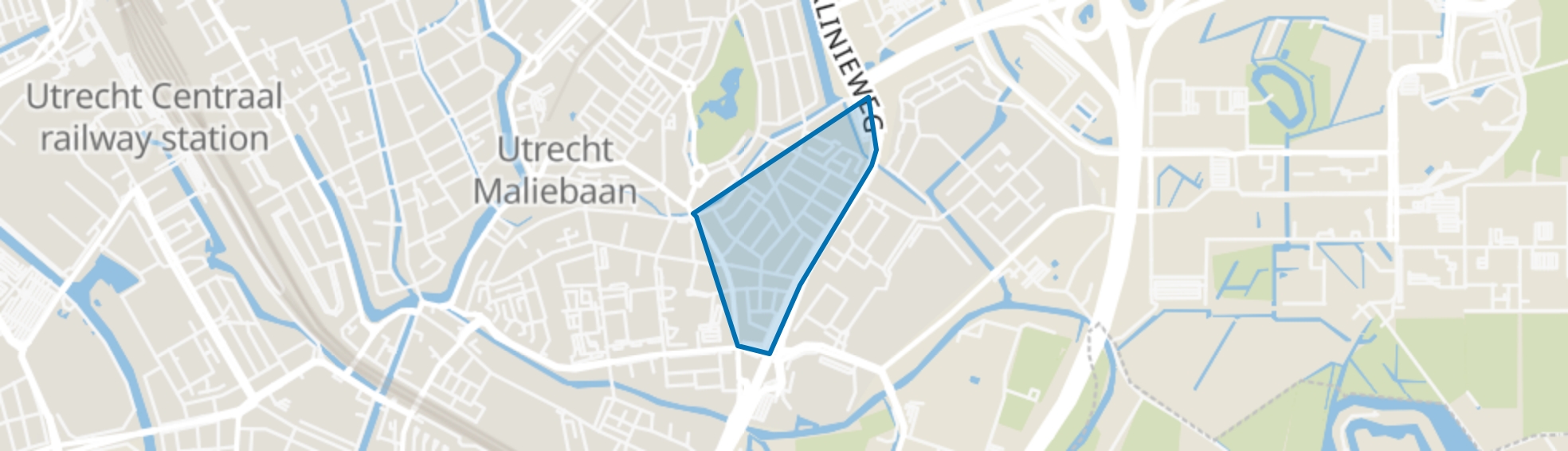 Schildersbuurt, Utrecht map
