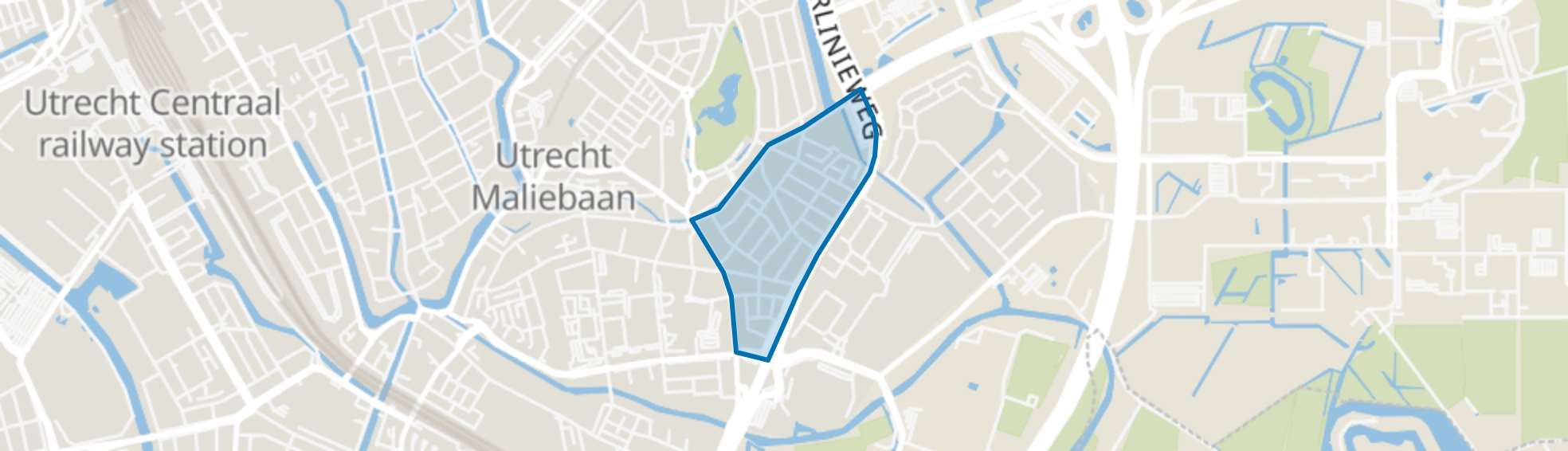 Schildersbuurt, Utrecht map