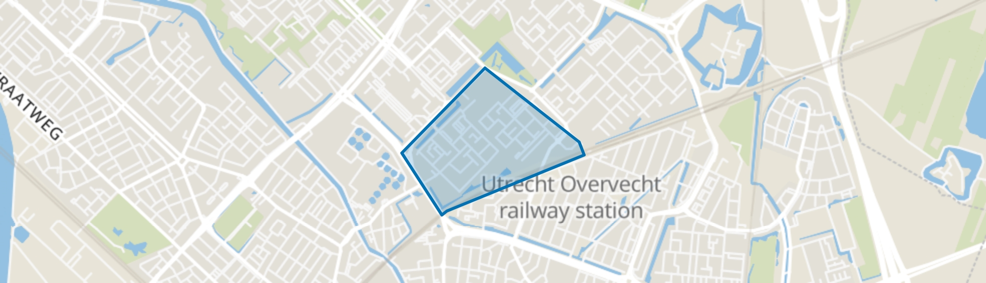 Taag- en Rubicondreef en omgeving, Utrecht map