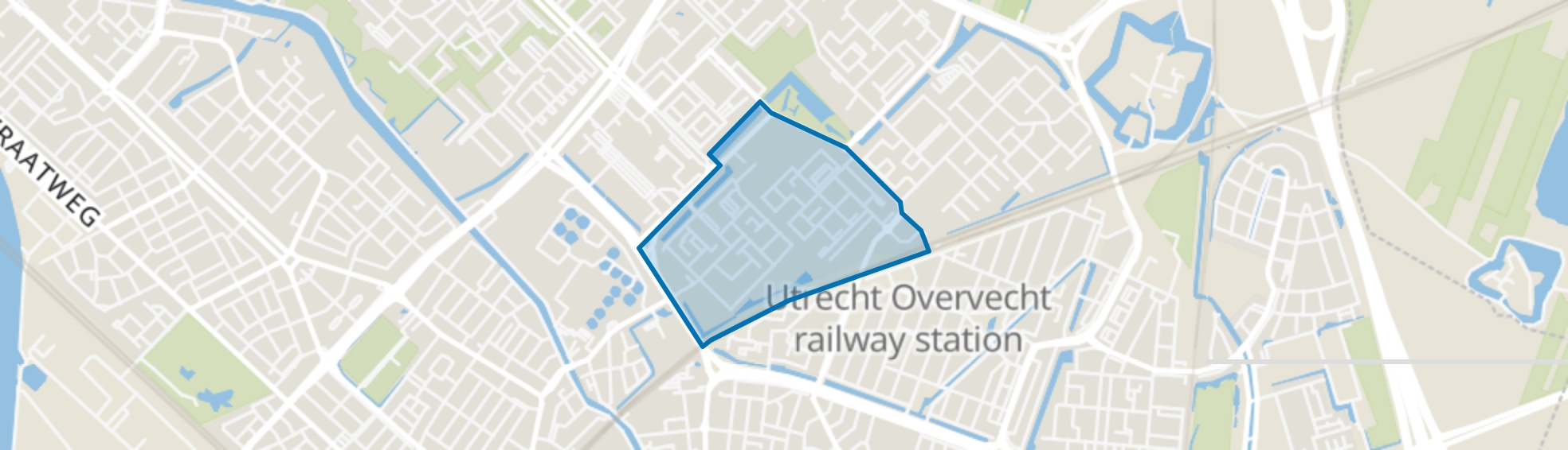 Taag- en Rubicondreef en omgeving, Utrecht map