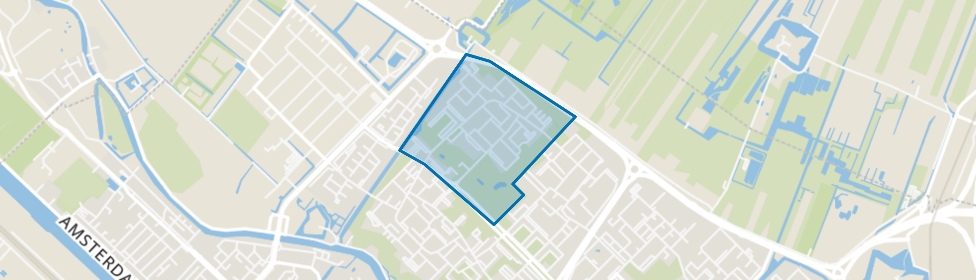 Tigrisdreef en omgeving, Utrecht map