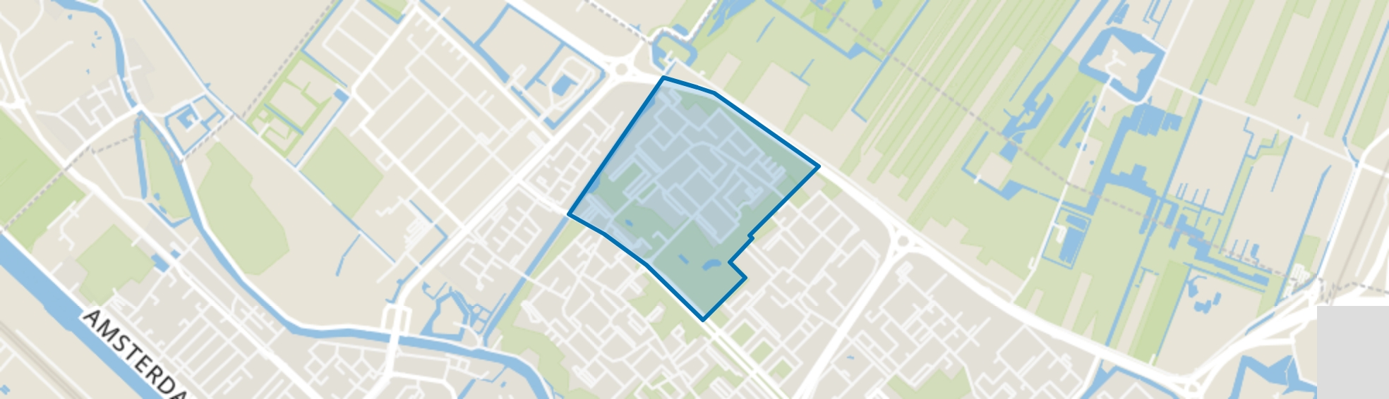 Tigrisdreef en omgeving, Utrecht map