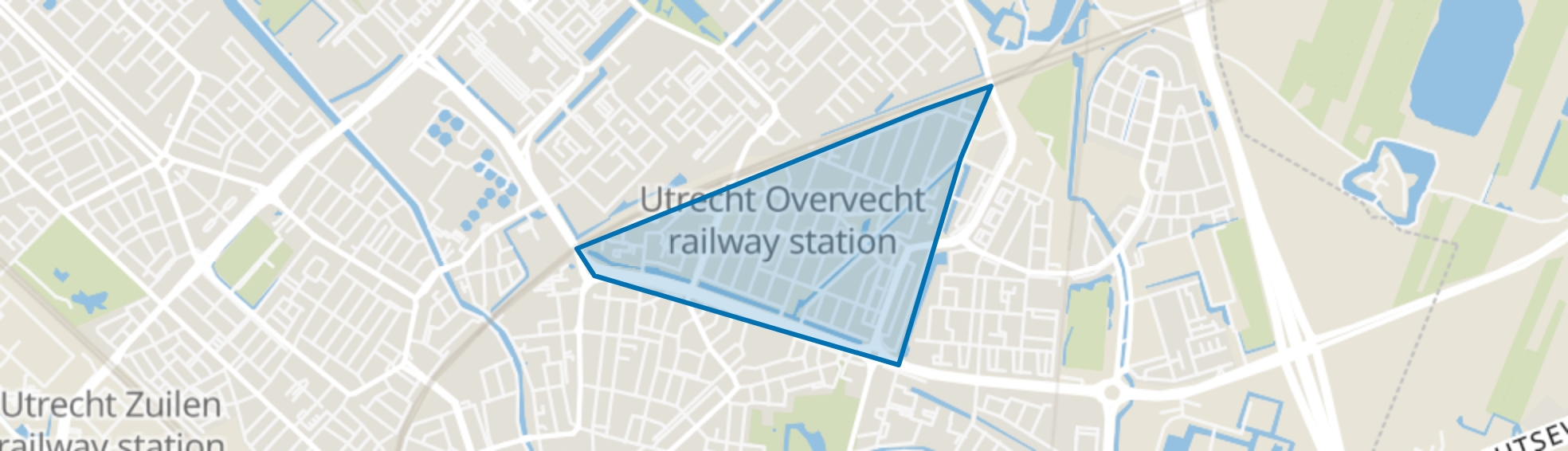 Tuindorp en Van Lieflandlaan-West, Utrecht map