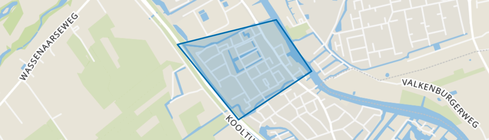 't Joght, Valkenburg (ZH) map