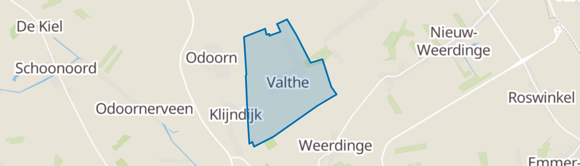 Valthe map