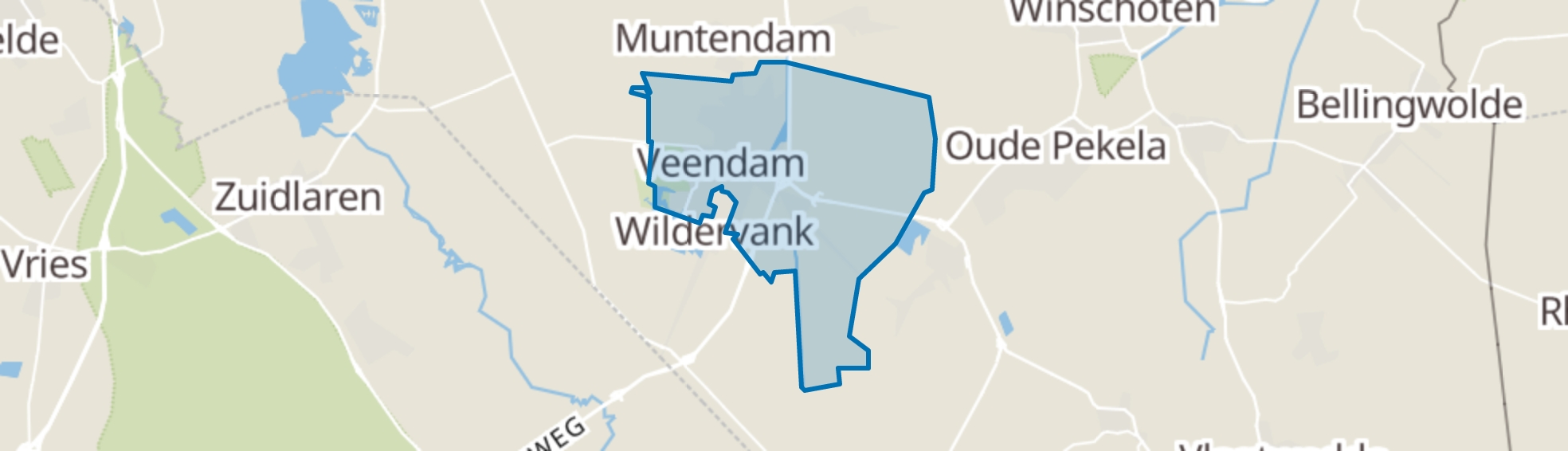 Veendam map