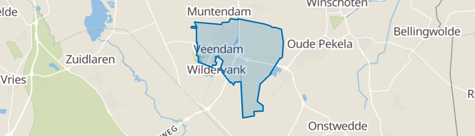 Veendam map