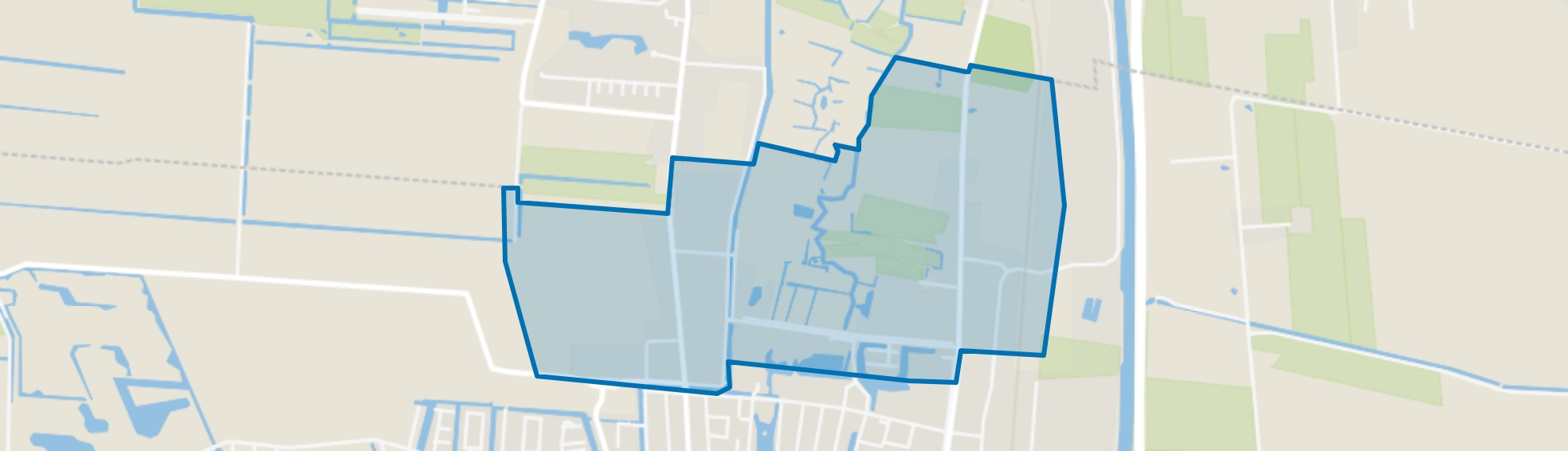 Veendam-Middenweg en omgeving, Veendam map