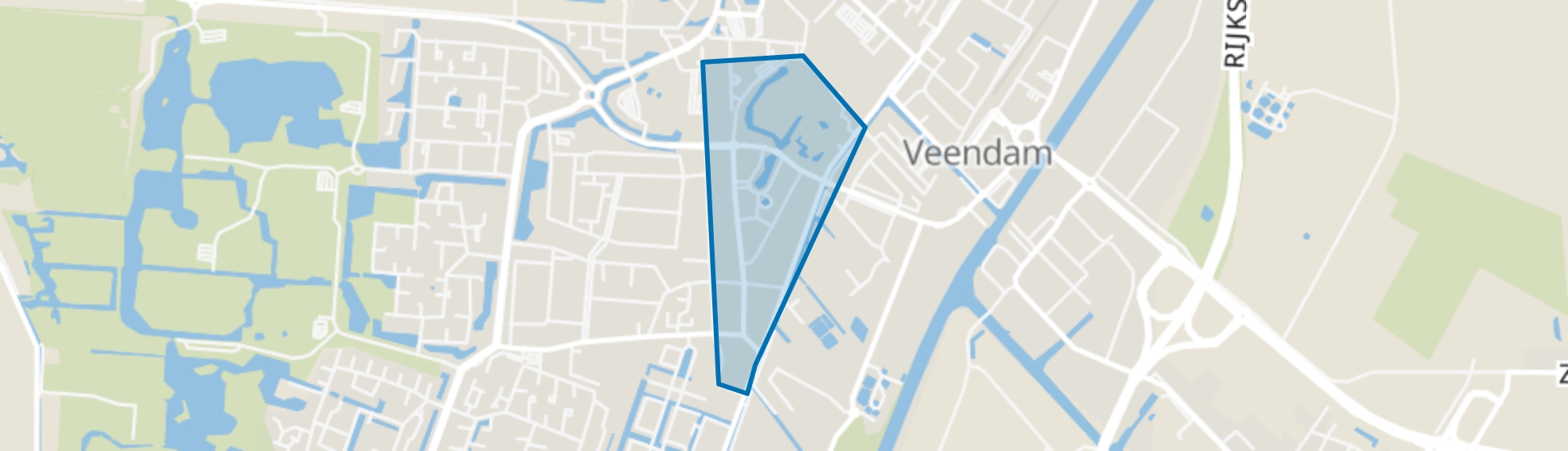 Veendam-Zuid, Veendam map