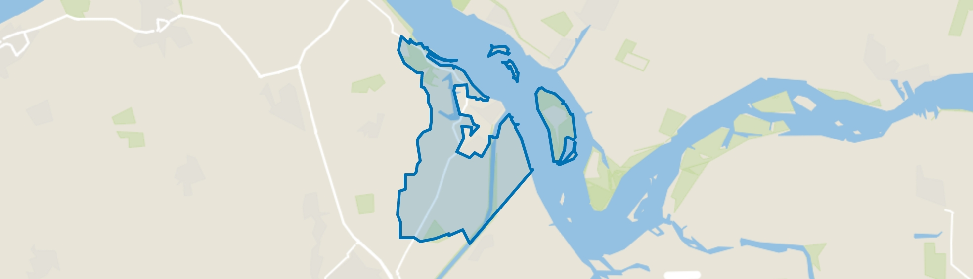 Verspreide huizen Veere, Veere map