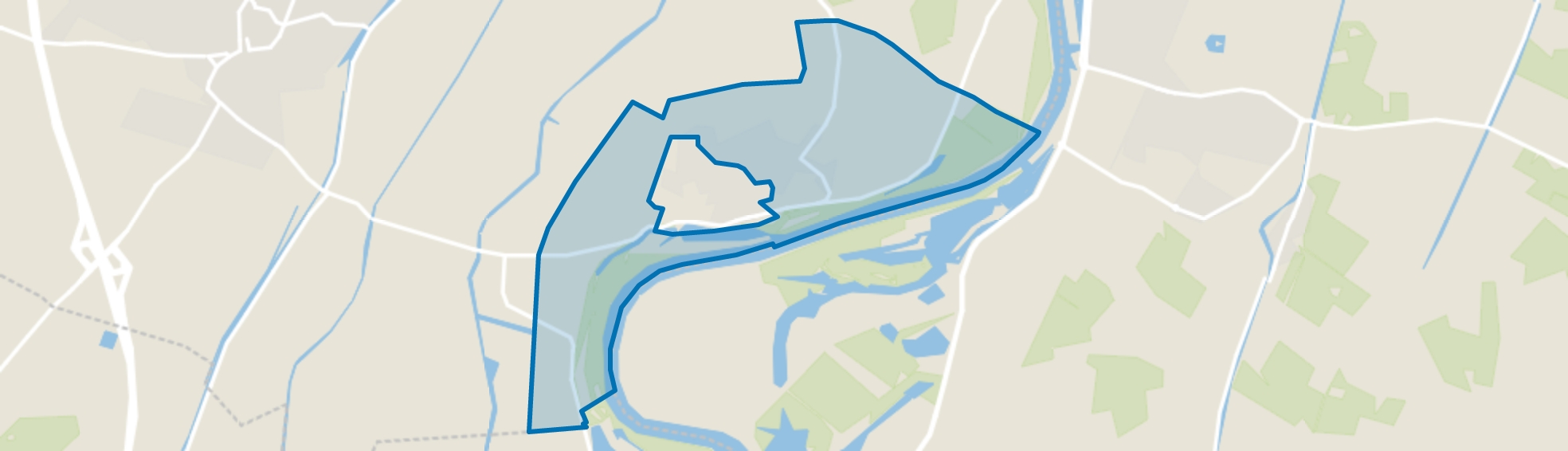 Verspreide huizen Veessen, Veessen map