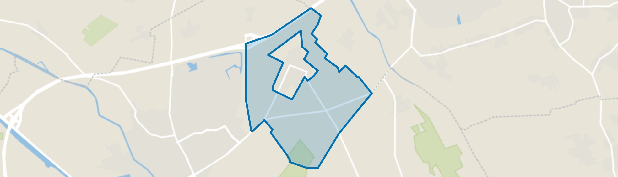 Buitengebied Mariaheide, Veghel map