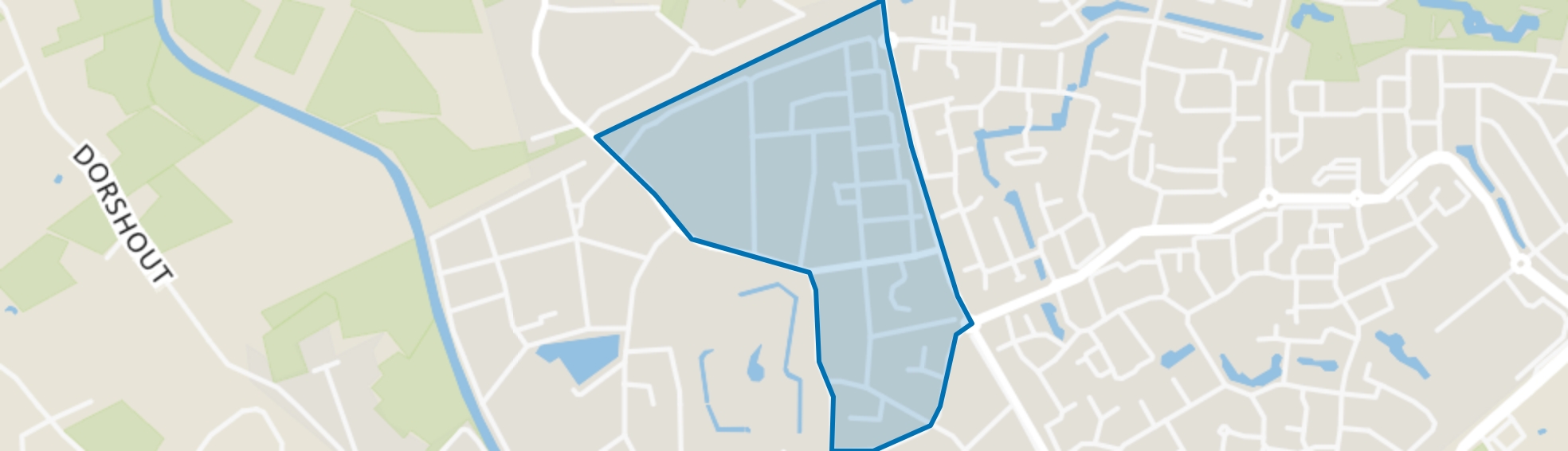 Koolenkampen en Iepenlaan, Veghel map