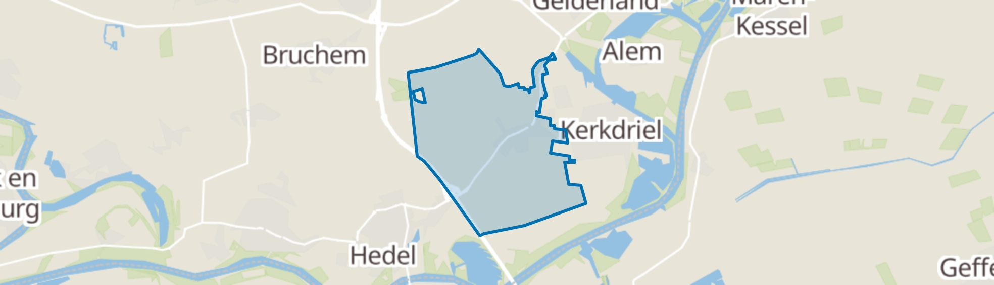 Velddriel map