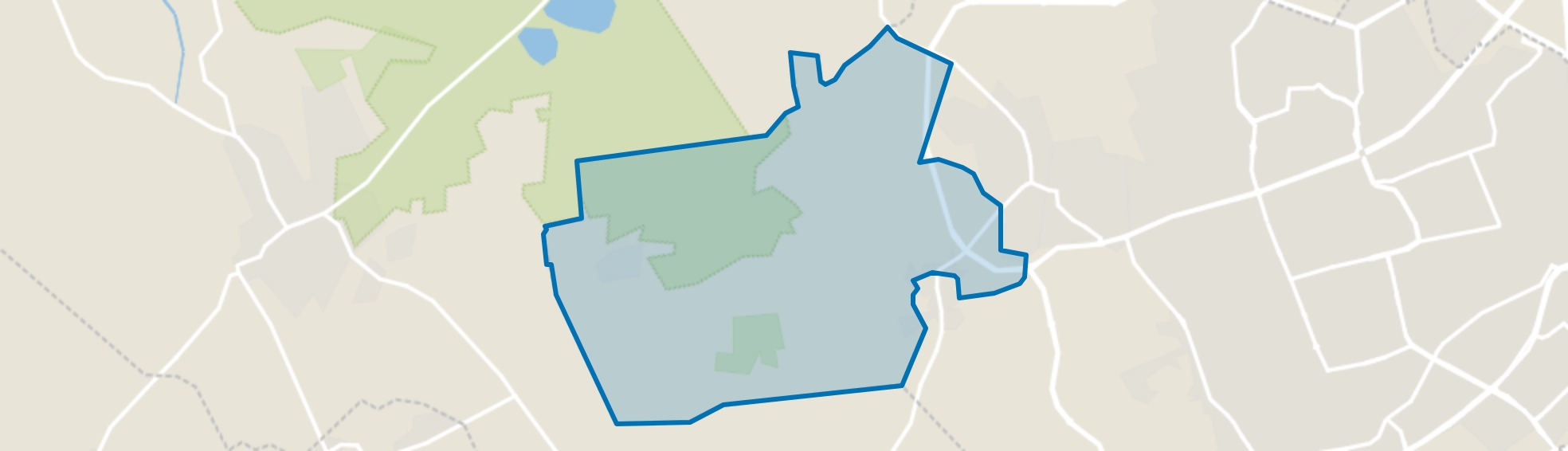 Verspreide huizen Groote Aard en Vliet, Veldhoven map