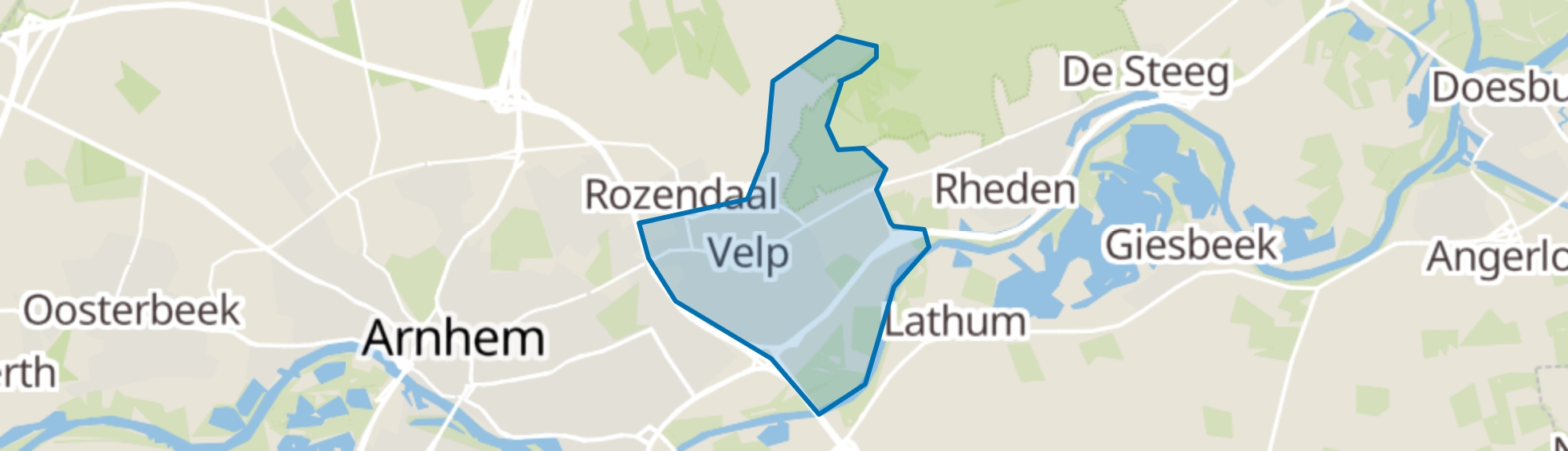 Velp (GE) map