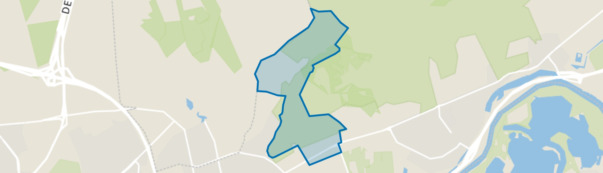 Verspreide huizen Velp-Noordoost, Velp (GE) map