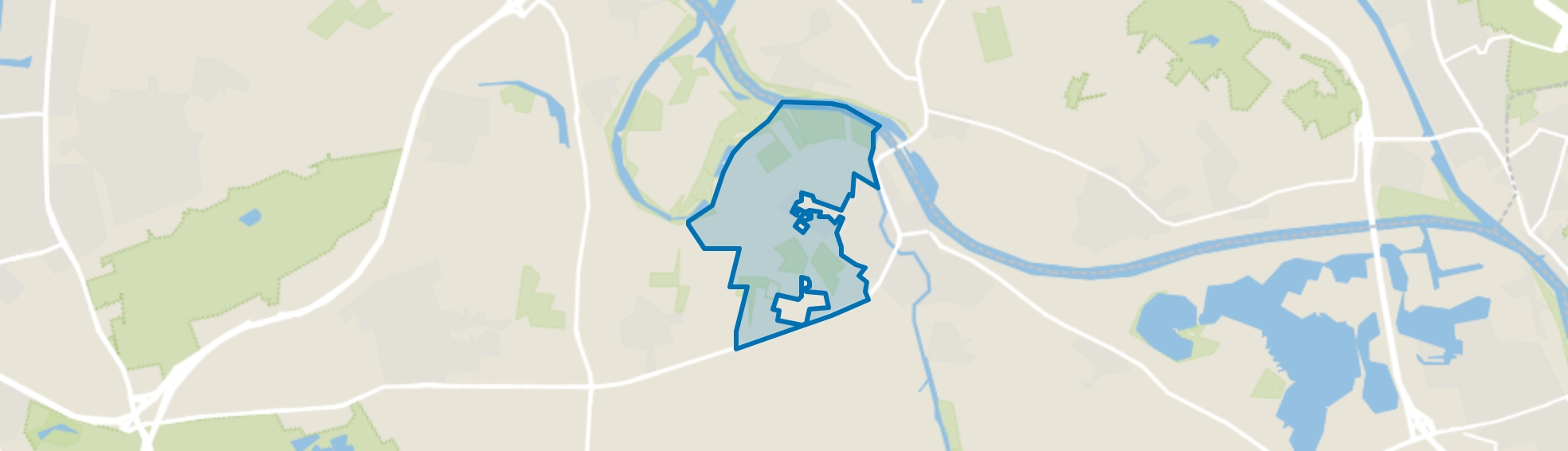 Velp Buitengebied-Noord incl rijksweg, Velp (NB) map