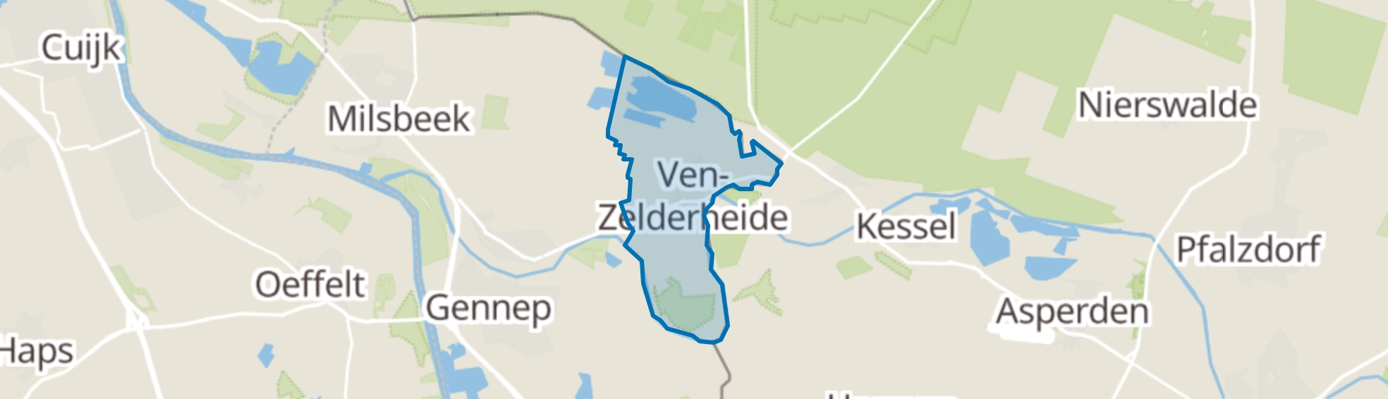 Ven-Zelderheide map