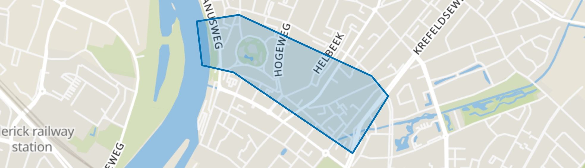 Binnenstad-Noord, Venlo map