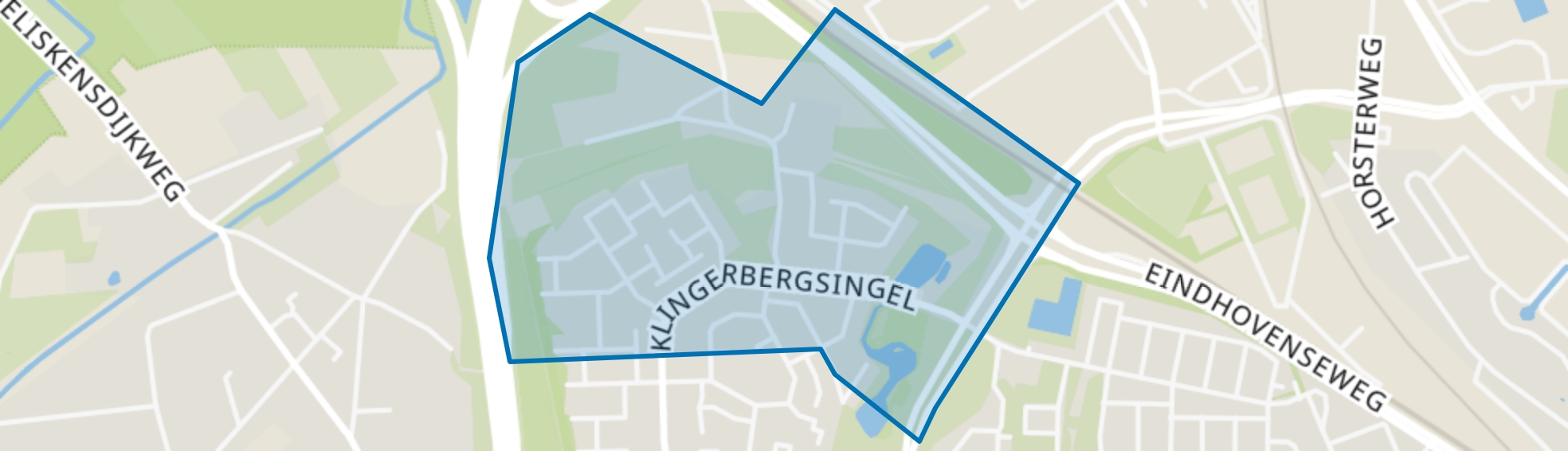 Klingerberg-Noord, Venlo map