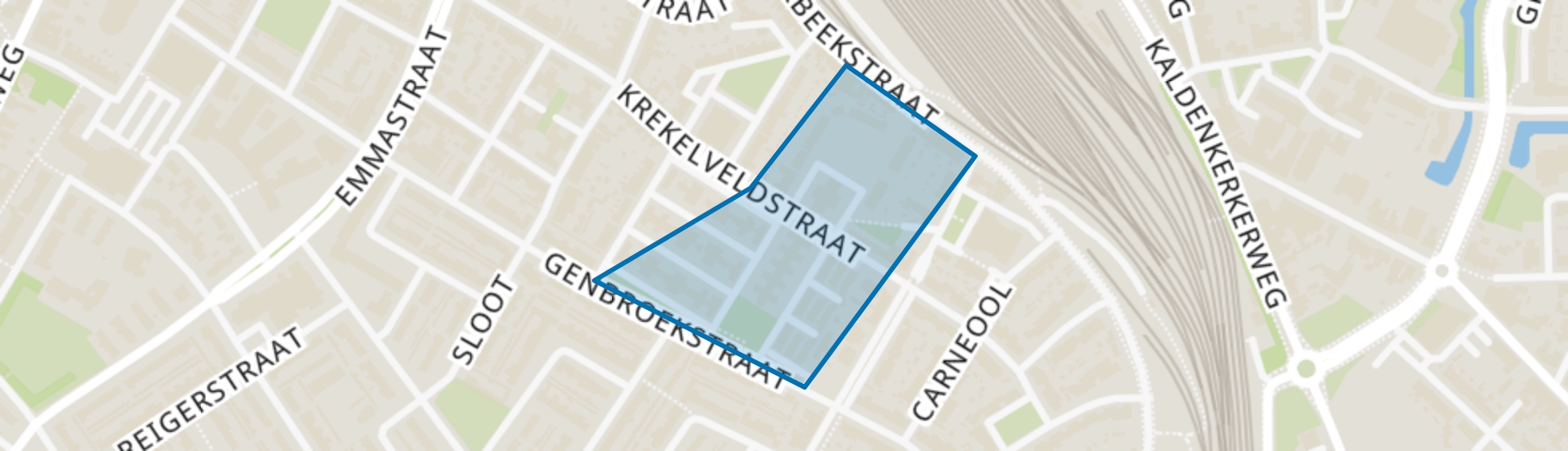 Krekelveld, Venlo map