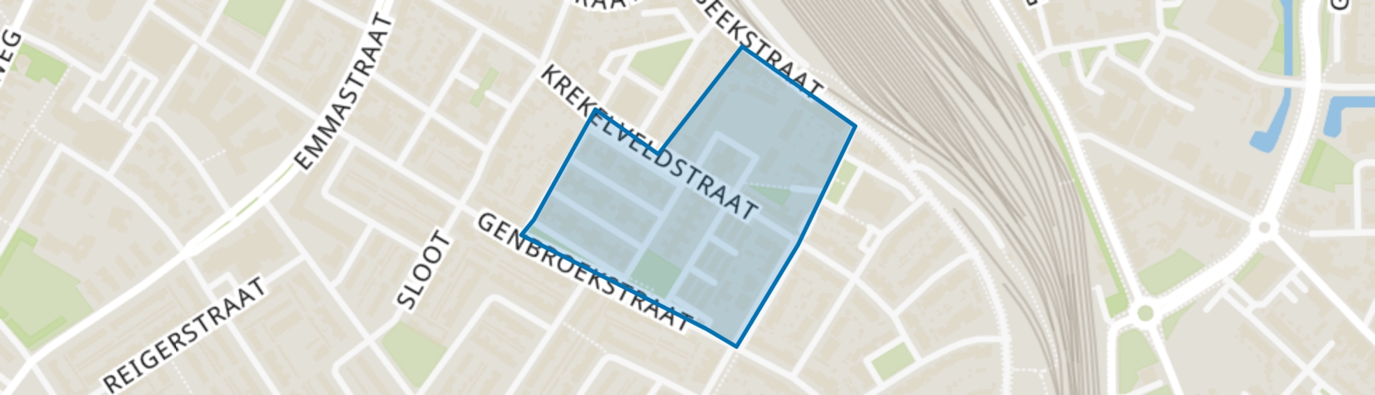 Krekelveld, Venlo map