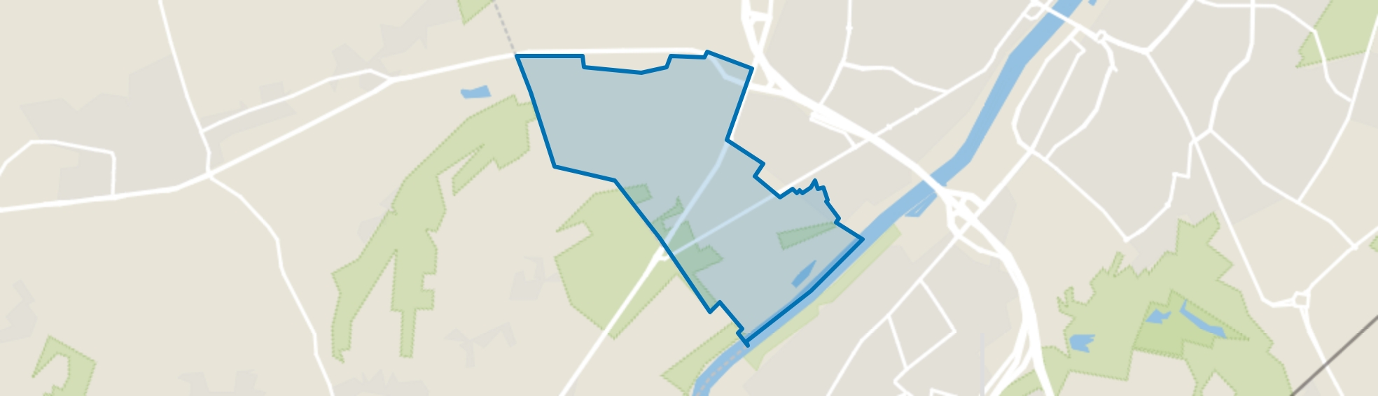 Verspreide huizen Hout-Blerick, Venlo map