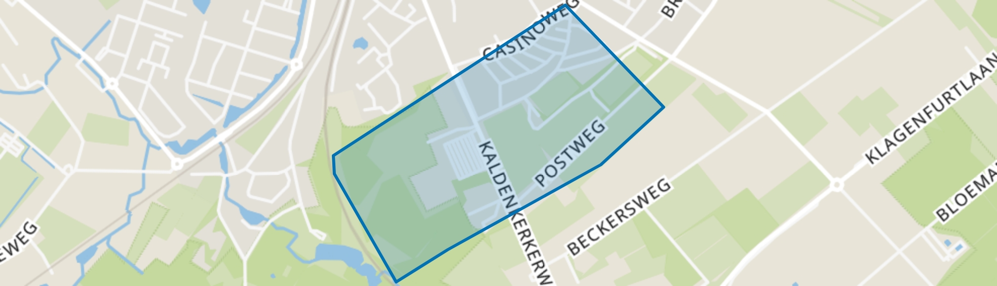 Vogelbuurt, Venlo map