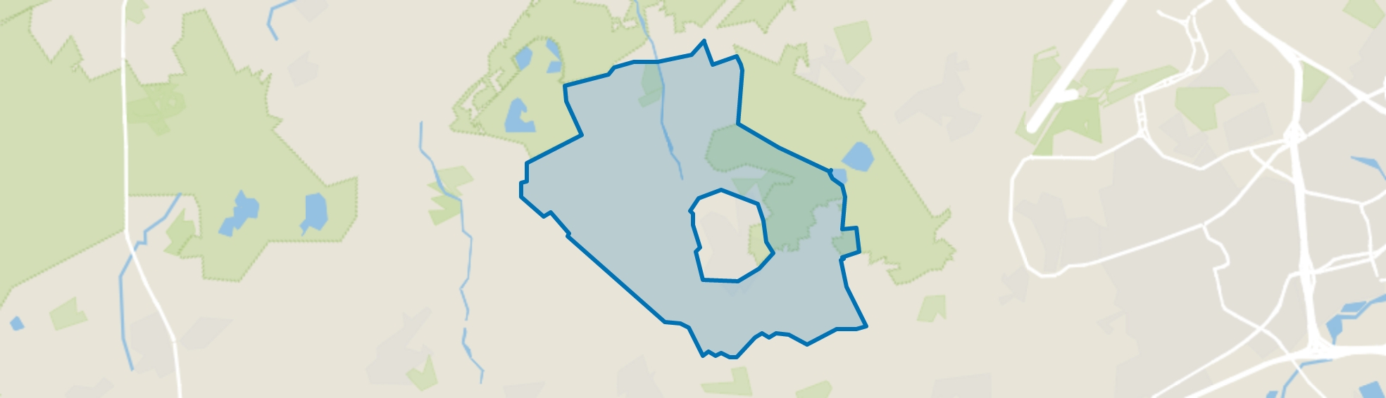 Verspreide huizen Vessem, Vessem map