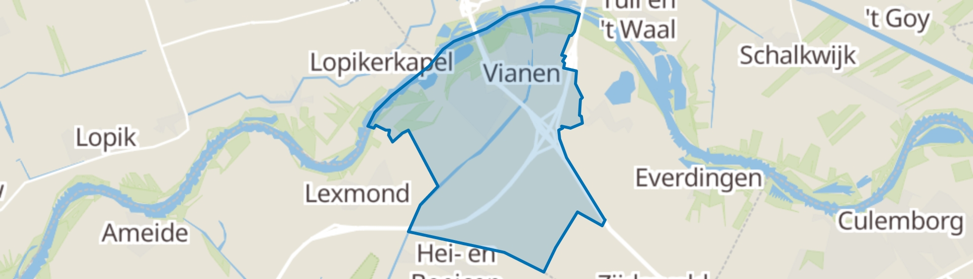 Vianen (UT) map