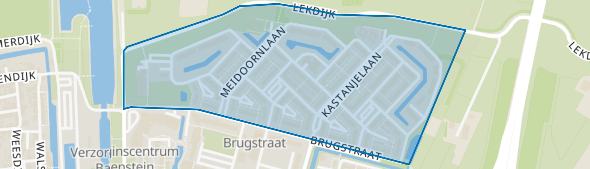 Bomenbuurt (Vianen), Vianen (UT) map