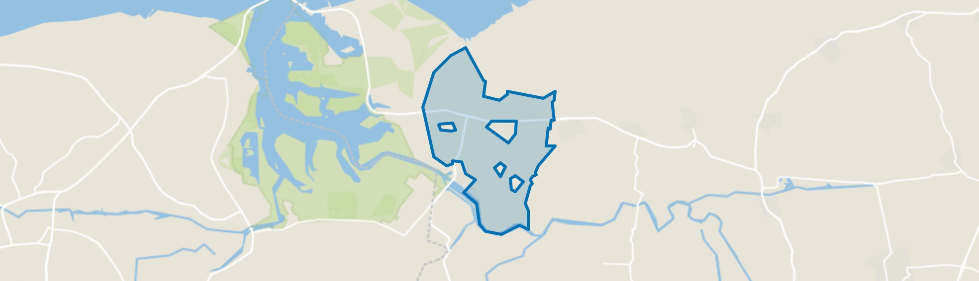Verspreide huizen Ulrum, Vierhuizen map