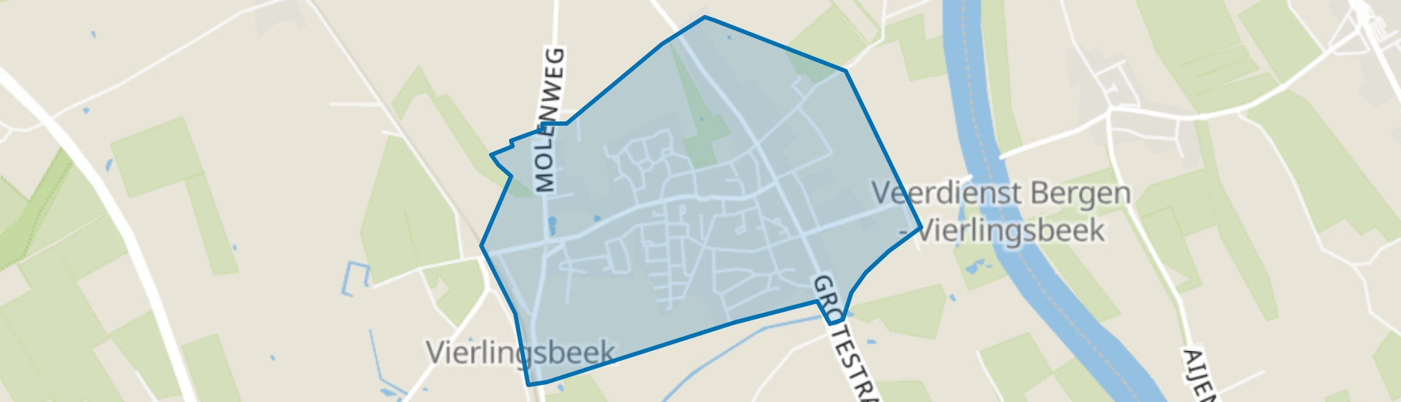 Vierlingsbeek Centrum, Vierlingsbeek map