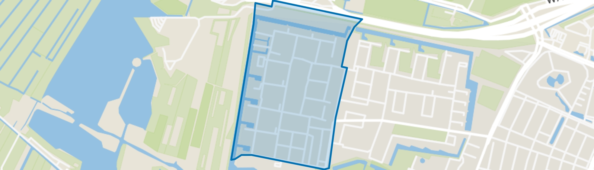 Lage Weide, Vlaardingen map