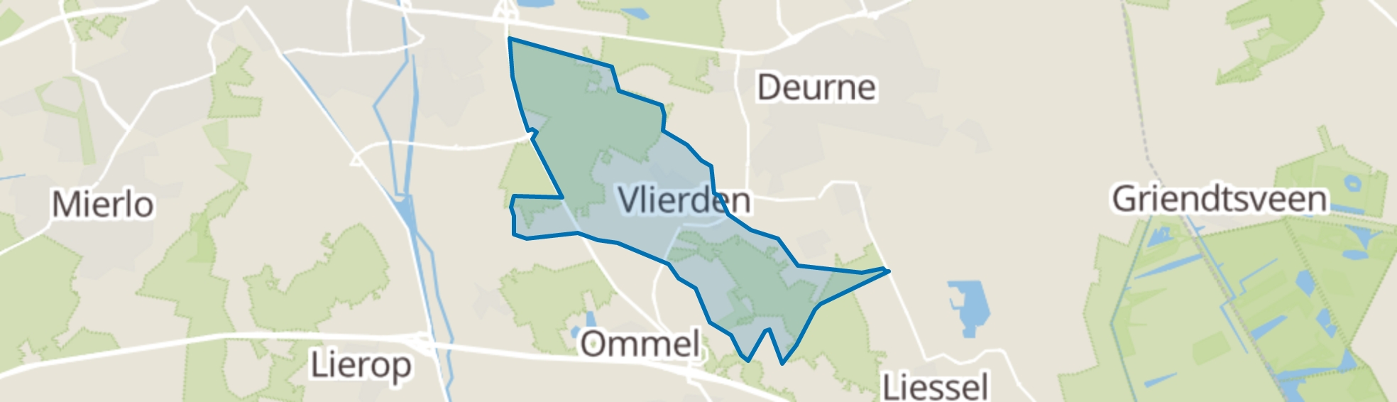 Vlierden map