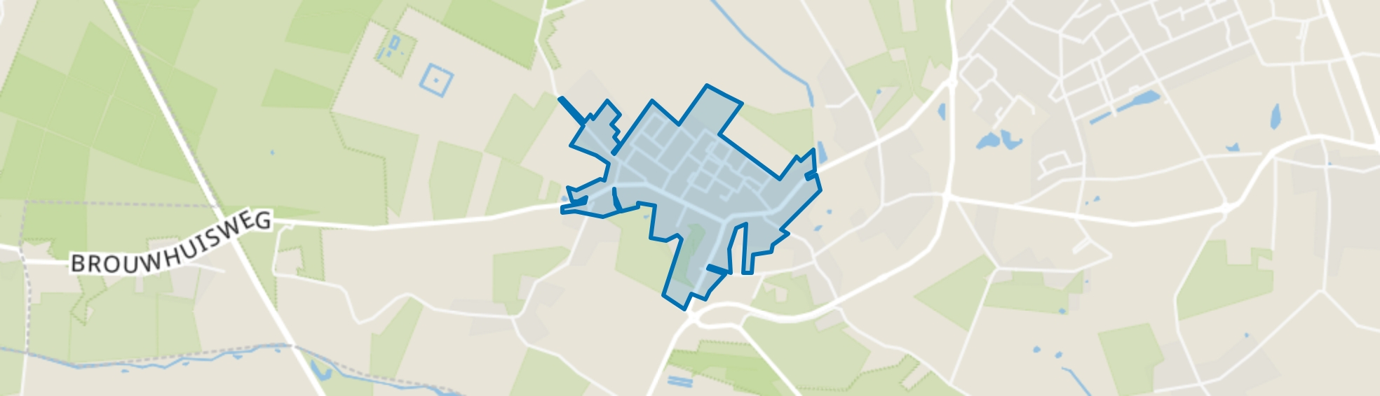 Vlierden kern, Vlierden map