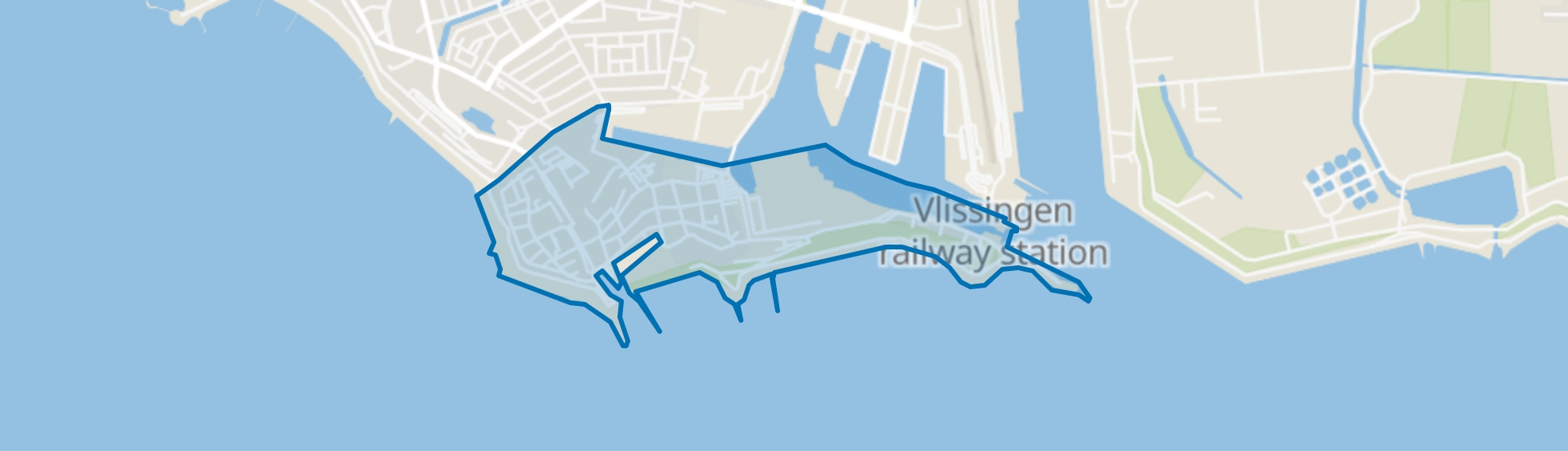 Oude Binnenstad, Vlissingen map